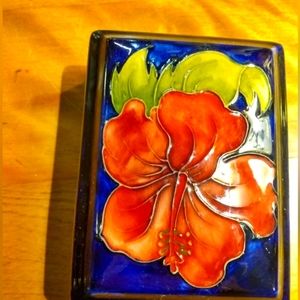 Moorcroft Pottery Trinket Box